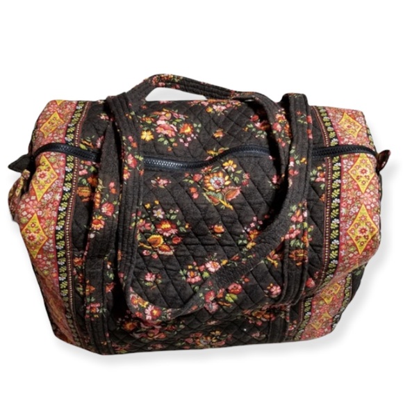 Vera Bradley Handbags - Vera Bradley Large Floral & Paisley Duffel Bag